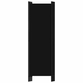 5-tlg. Raumteiler Schwarz 250x180 cm