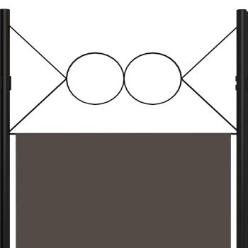 6-tlg. Raumteiler Anthrazit 240 x 180 cm