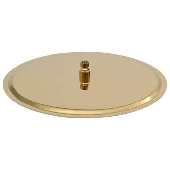 Regenbrause Edelstahl 40 cm Rund Golden