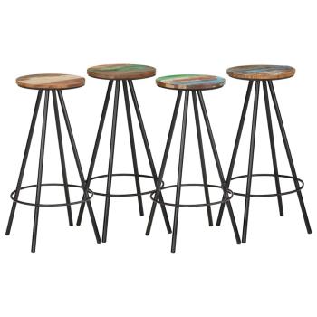 ARDEBO.de - Barhocker 4 Stk. Massives Altholz