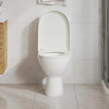 Toilettensitz mit Absenkautomatik und Quick-Release Weiß Eckig