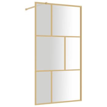Duschwand für Begehbare Dusche ESG Klarglas Golden 115x195cm