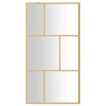 Duschwand für Begehbare Dusche ESG Klarglas Golden 115x195cm