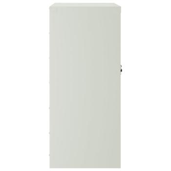 Aktenschrank Hellgrau 79x40x90 cm Stahl