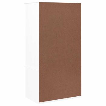 Kleiderschrank ALTA Weiß 90x55x170 cm Massivholz Kiefer