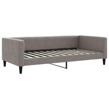 Tagesbett Taupe 100x200 cm Stoff
