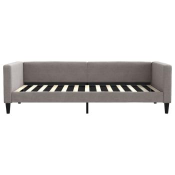 Tagesbett Taupe 100x200 cm Stoff