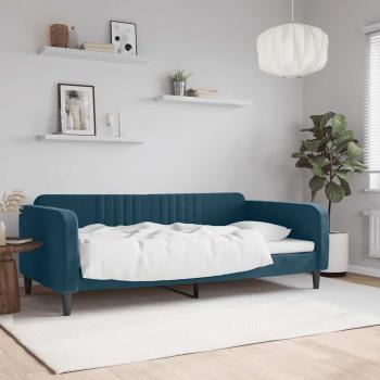 ARDEBO.de - Tagesbett Blau 100x200 cm Samt