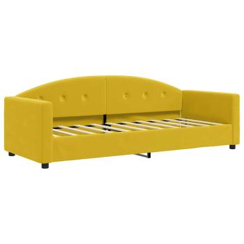 Tagesbett Gelb 80x200 cm Samt