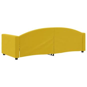 Tagesbett Gelb 80x200 cm Samt