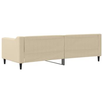 Tagesbett Creme 80x200 cm Stoff