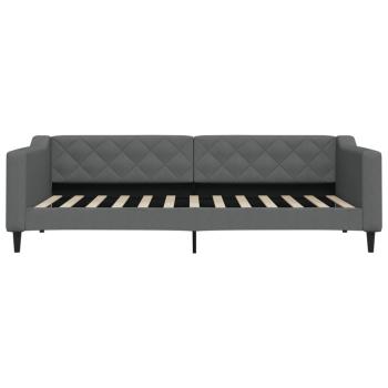 Tagesbett Dunkelgrau 90x200 cm Stoff