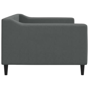 Tagesbett Dunkelgrau 90x200 cm Stoff