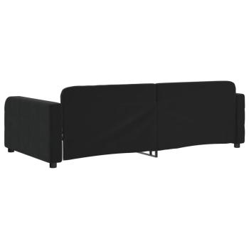 Tagesbett Schwarz 90x190 cm Samt