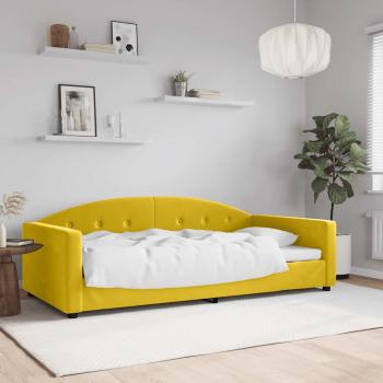 ARDEBO.de - Tagesbett Gelb 100x200 cm Samt