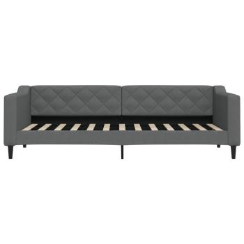 Tagesbett Dunkelgrau 80x200 cm Stoff