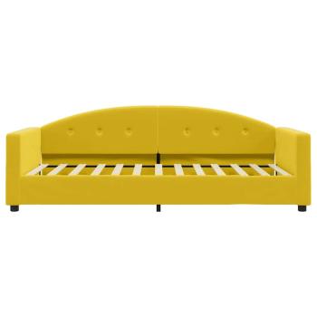 Tagesbett Gelb 90x200 cm Samt