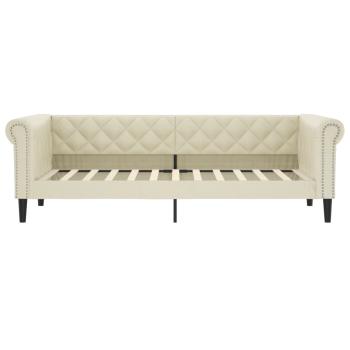 Tagesbett Creme 80x200 cm Kunstleder
