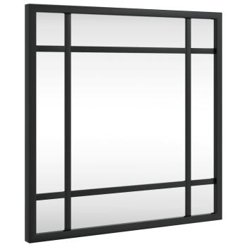 Wandspiegel Schwarz 30x30 cm Quadratisch Eisen