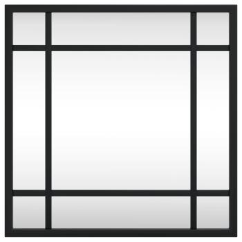 Wandspiegel Schwarz 30x30 cm Quadratisch Eisen