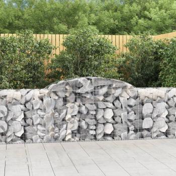 ARDEBO.de - Gabionen mit Hochbogen 11 Stk. 300x50x80/100cm Verzinktes Eisen