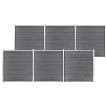 ARDEBO.de - Gartenzaun WPC 1045x186 cm Grau