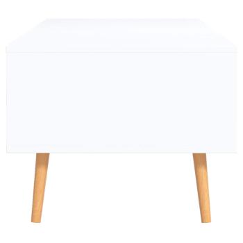 Couchtisch Weiß und Sonoma-Eiche 100x49,5x43 cm Holzwerkstoff