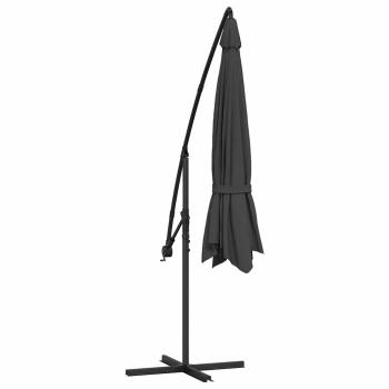 Ampelschirm mit Stahl-Mast 350 cm Anthrazit