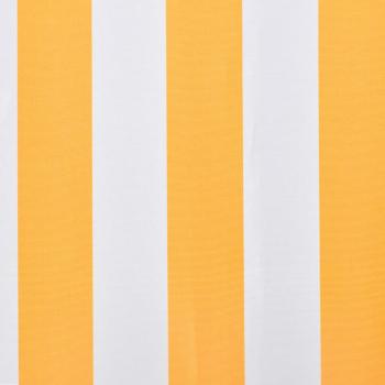 Ersatzstoff für Markise Gelb und Weiß 300x250 cm Polyester