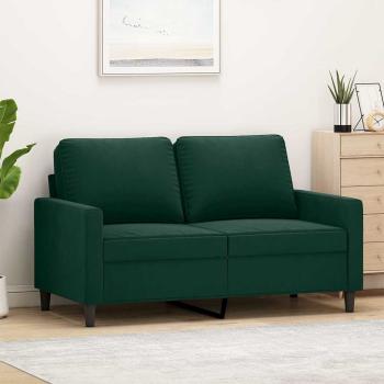 ARDEBO.de - 2-Sitzer-Sofa Dunkelgr?n 120 cm Samt