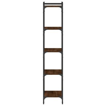 Bücherregal 5 Böden Braun Eiche-Optik 40x30x154cm Holzwerkstoff