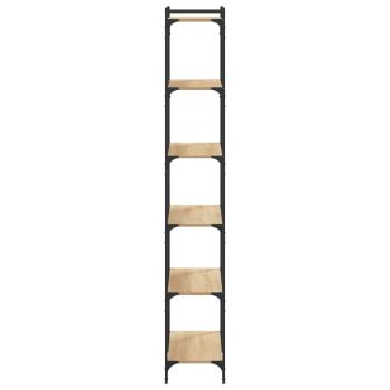 Bücherregal 6 Böden Sonoma-Eiche 80x30x188 cm Holzwerkstoff