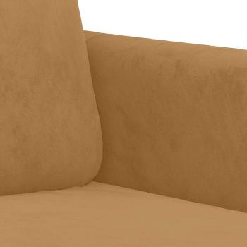 2-Sitzer-Sofa Braun 140 cm Samt
