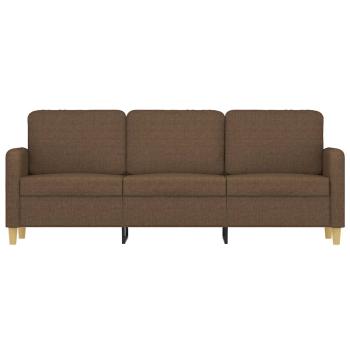 3-Sitzer-Sofa Braun 180 cm Stoff