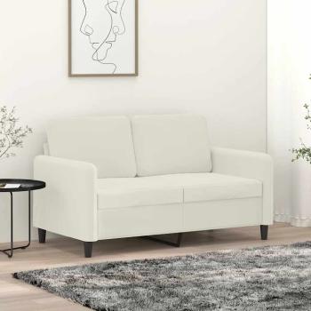 ARDEBO.de - 2-Sitzer-Sofa Creme 120 cm Samt
