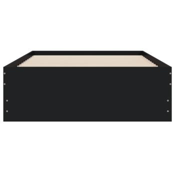 Bettgestell mit Schubladen Schwarz 100x200 cm Holzwerkstoff