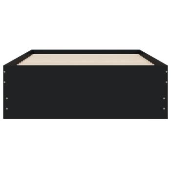 Bettgestell mit Schubladen Schwarz 90x200 cm Holzwerkstoff