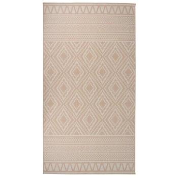 ARDEBO.de - Outdoor-Teppich Flachgewebe 80x150 cm Braun Gestreift