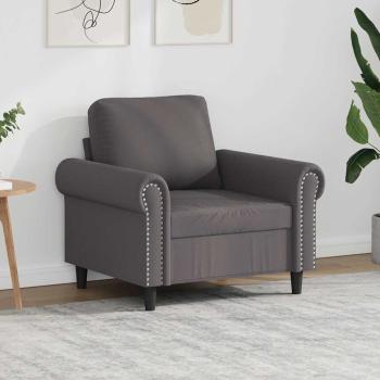 ARDEBO.de - Sessel Grau 60 cm Kunstleder