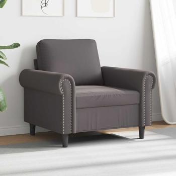 Sessel Grau 60 cm Kunstleder