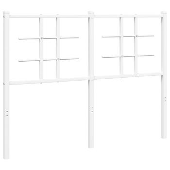 Ersatz-Kopfteil Metall Weiß 120 cm