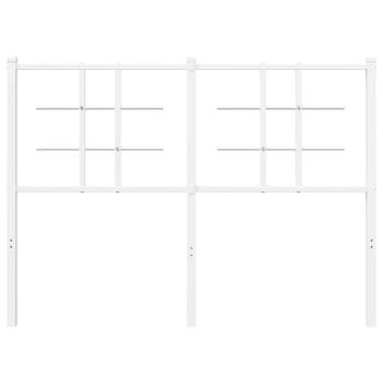 Ersatz-Kopfteil Metall Weiß 120 cm