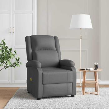 ARDEBO.de - Massagesessel Grau Kunstleder