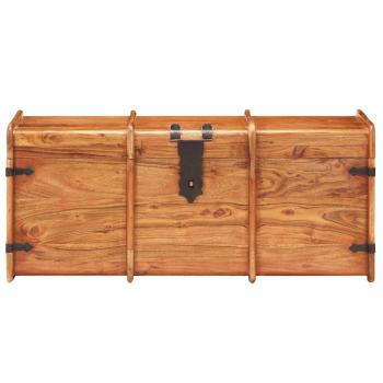 Truhe 90x40x40 cm Massivholz Akazie