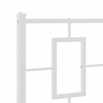 Ersatz-Kopfteil Metall Weiß 75 cm