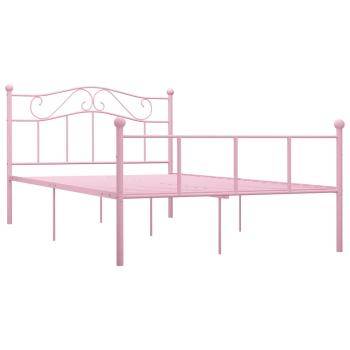 Bettgestell Rosa Metall 160x200 cm
