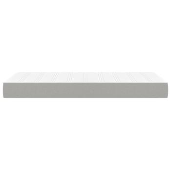 Taschenfederkernmatratze Mittel Hellgrau 120x190x20 cm Stoff