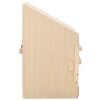 Legenest für Hühner 2 Fächer 63x40x65 cm Massivholz Kiefer