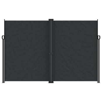 Seitenmarkise Ausziehbar Schwarz 220x1200 cm