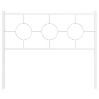 Ersatz-Kopfteil Metall Weiß 107 cm